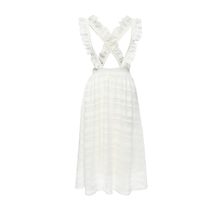 LOST INK  STRIPE LACE PINAFORE SKIRT