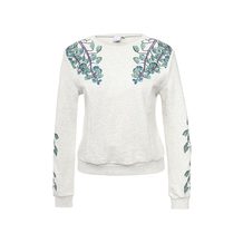LOST INK  EMBROIDERED FLORAL SWEAT