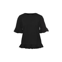 LOST INK  S) FRILL TRIM TEE
