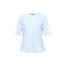 LOST INK  S) FRILL TRIM TEE
