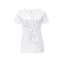 NIKE   W NK DRY TEE LEG VNECK JDI