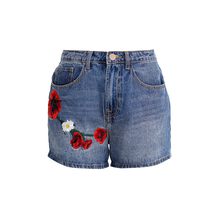 LOST INK   MOM SHORT WITH RED FLOWER
