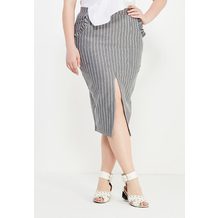 LOST INK  FRILL POCKET PENCIL SKIRT