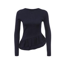 LOST INK  RUFFLE ASYM HEM JUMPER