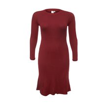 LOST INK PLUS  KNITTED DRESS WITH TWIST SLEEVE