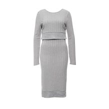 LOST INK  WENDY 2IN1 KNITTED DRESS