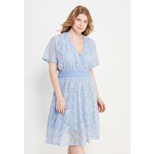 LOST INK PLUS  KIMONO LACE SKATER DRESS